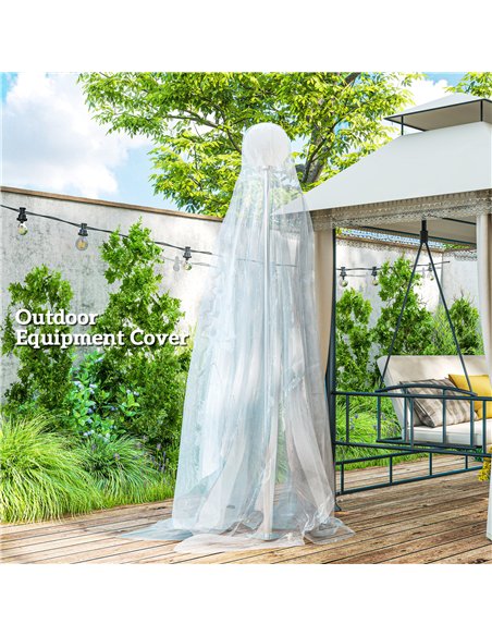 Outsunny 6 X 10m Heavy Duty (150um/6mil) Polypropylene Greenhouse Cover Replacement, UV Resistant Waterproof Plastic Polytunnel  - pic 160740 | FastDaddyshop
