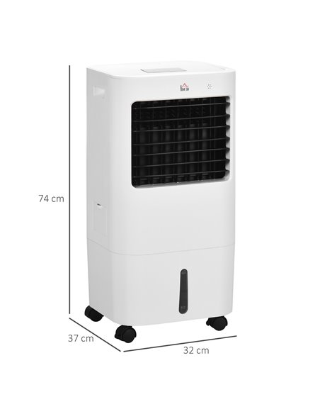 Homcom Air Cooler, Mobile Cooling Fan, Humidifier, Air Conditioner with 15L Water Tank, Oscillation, Remote, Timer - pic 16090 | FastDaddyshop