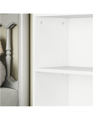 HOMCOM Six Shelf Bookcase - White