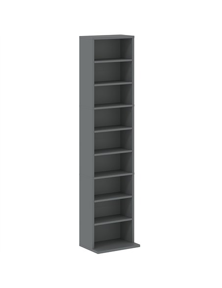 HOMCOM 260 Narrow CD Storage Unit - Grey - pic 161004 | FastDaddyshop