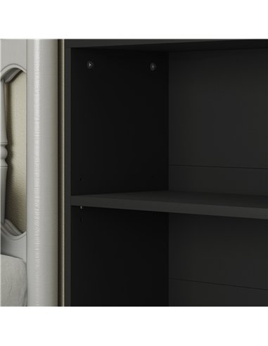 HOMCOM Six Shelf Bookcase - Black