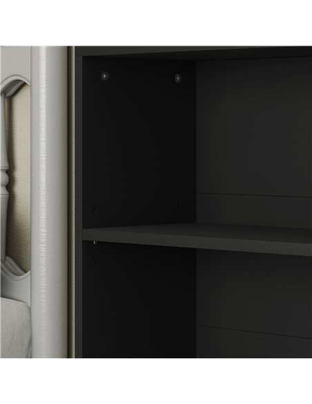 HOMCOM Six Shelf Bookcase - Black - pic 161021 | FastDaddyshop