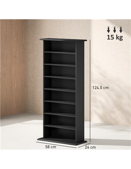 HOMCOM 360 CD Storage Unit - Black - pic 161024 | FastDaddyshop