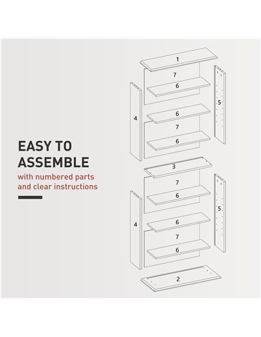 HOMCOM 360 CD Storage Unit - Black