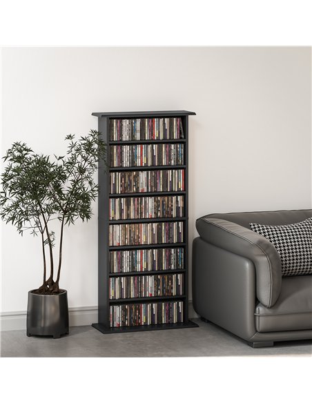 HOMCOM 360 CD Storage Unit - Black - pic 161030 | FastDaddyshop
