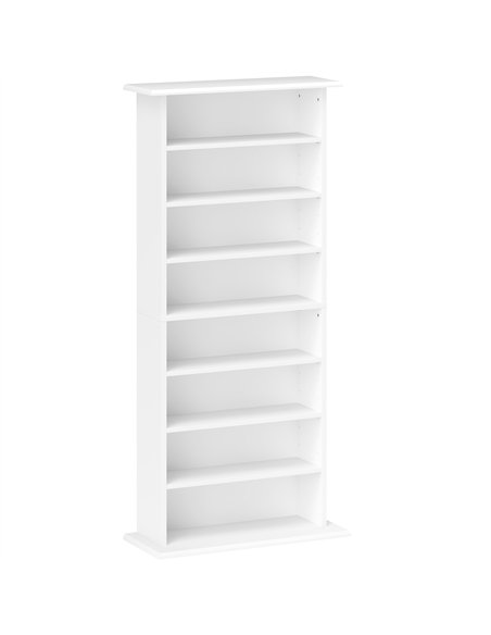HOMCOM 360 CD Storage Unit - White - pic 161031 | FastDaddyshop