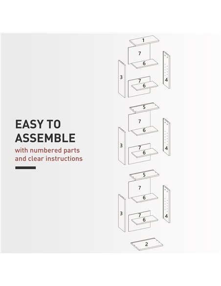 HOMCOM 260 Narrow CD Storage Unit - Black - pic 161073 | FastDaddyshop