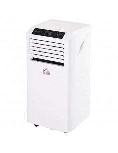 Homcom Mobile Air Conditioner with Remote Control, Timer, LED Display 1003W, White