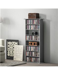 HOMCOM 360 CD Storage Unit - Grey 2