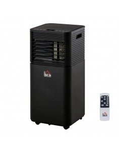 Homcom Mobile Air Conditioner with Remote Control, Timer, LED Display, Auto Shut-Down 860W, Black
