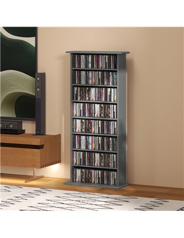HOMCOM 360 CD Storage Unit - Grey