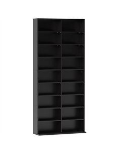 HOMCOM 640 CD Storage Tower - Black