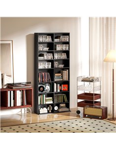 HOMCOM 640 CD Storage Tower - Black 2
