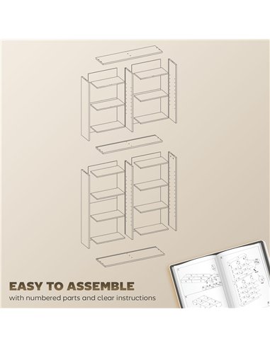 HOMCOM 640 CD Storage Tower - Black