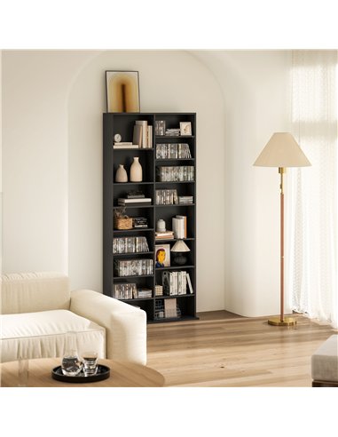 HOMCOM 640 CD Storage Tower - Black