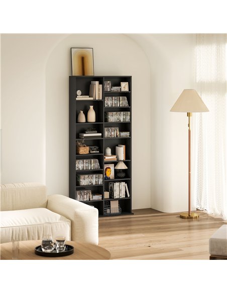 HOMCOM 640 CD Storage Tower - Black - pic 161101 | FastDaddyshop