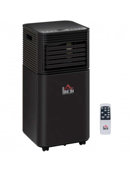 Homcom Mobile Air Conditioner with Remote Control, Timer, LED Display, Auto Shut-Down 785W, Black - pic 16111 | FastDaddyshop