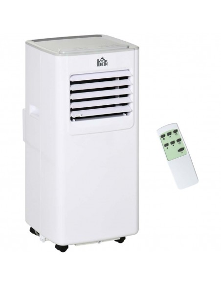 Homcom Mobile Air Conditioner with Timer, Remote, LED Display, 792W, White - pic 16118 | FastDaddyshop