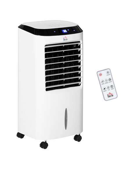 Homcom Portable Air Cooler, Water Conditioner, Humidifier Unit with 3 Speed, Remote, Timer - pic 16132 | FastDaddyshop
