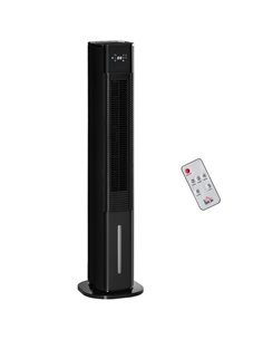 Homcom 42" Portable Air Cooler, Humidifier with 3 Modes, 3 Speed, Remote, Timer, Oscillating, Black