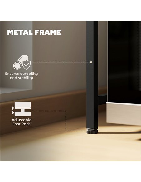 HOMCOM Expandable Microwave Oven Rack with 3 Hooks - Black - pic 161414 | FastDaddyshop