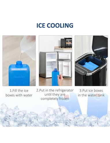 HOMCOM 42" Portable Air Cooler, Humidifier Evaporative Ice Cooling Fan Water Conditioner Unit w/3 Modes, Remote Controller, Time