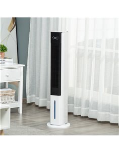 Homcom 42" Portable Air Cooler, Humidifier with 3 Modes, 3 Speed, Remote, Timer, Oscillating, White 2