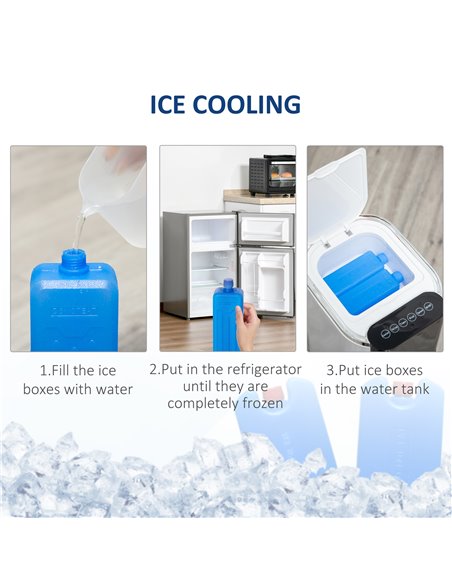 Homcom 42" Portable Air Cooler, Humidifier with 3 Modes, 3 Speed, Remote, Timer, Oscillating, White - pic 16153 | FastDaddyshop