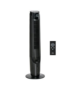 Homcom 42" Ice Cooling Tower Fan, Evaporative Air Cooler Unit with 4 Modes, 3 Speed, Remote, Timer, Oscillating, Black