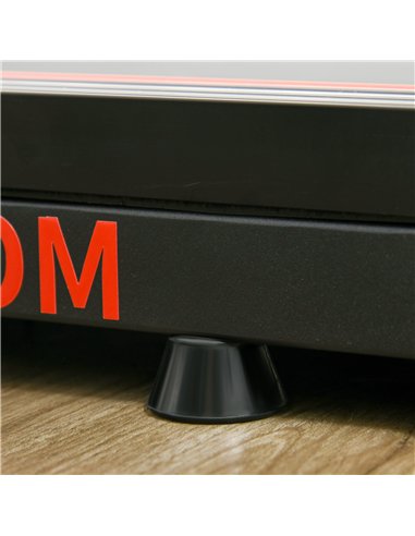 HOMCOM Foldable Walking Treadmill, with LED Display and Wheels, for Home, Office, Fitness Studio, Orange