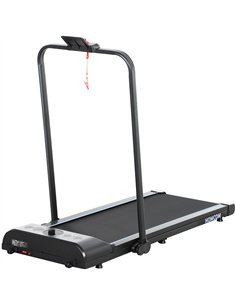 HOMCOM Foldable Walking Treadmill, with LED Display and Wheels, for Home, Office, Gym, Blue