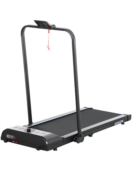 HOMCOM Foldable Walking Treadmill, with LED Display and Wheels, for Home, Office, Gym, Blue - pic 161607 | FastDaddyshop