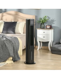 Homcom 42" Portable Air Cooler, Humidifier with 3 Modes, 3 Speed, Remote, Timer, Oscillating, Black 2