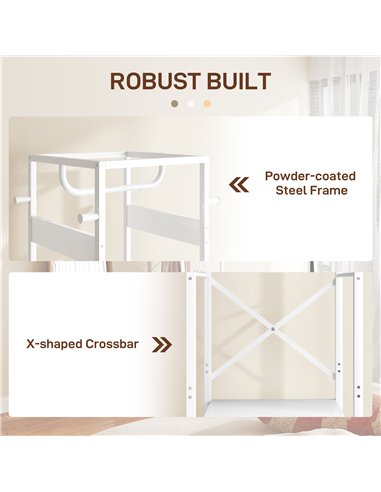 HOMCOM Multi-Storage Clothes Rack - White