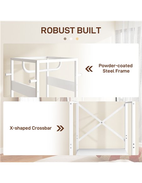 HOMCOM Multi-Storage Clothes Rack - White - pic 161729 | FastDaddyshop