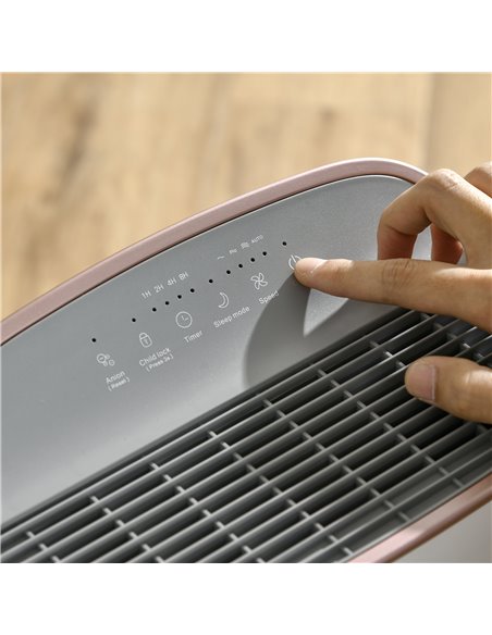 Homcom Quiet Air Purifiers with 3-Stage Carbon HEPA Filtration System, Air Monitor, Timer - pic 16183 | FastDaddyshop