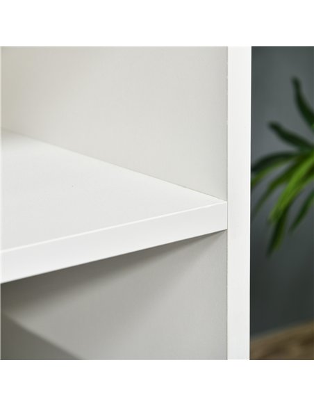 HOMCOM TV Stand Cabinet for TVs up to 60 Inches - White - pic 161831 | FastDaddyshop