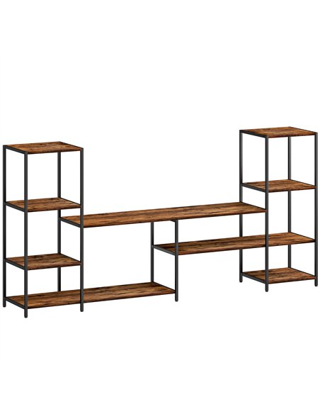 HOMCOM TV Unit for TVs up to 55 Inches, Industrial TV Stand with Storage Shelves, Entertainment Centre for Living Room, Bedroom - pic 161868 | FastDaddyshop
