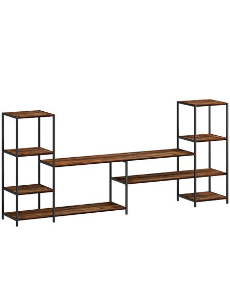HOMCOM TV Unit for TVs up to 60 Inches, Industrial TV Stand with Storage Shelves, Entertainment Centre for Living Room, Bedroom - pic 161877 | FastDaddyshop