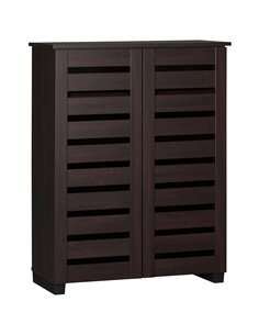 HOMCOM 15 Shoe Storage Cabinet - Wood-Effect