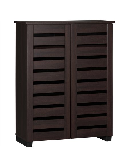 HOMCOM 15 Shoe Storage Cabinet - Wood-Effect - pic 161904 | FastDaddyshop