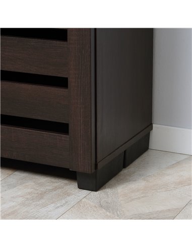 HOMCOM 15 Shoe Storage Cabinet - Wood-Effect