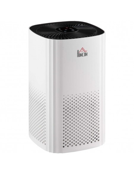 Homcom Air Purifiers with 3-Stage Carbon HEPA Filtration System, Air Monitor, Timer, Ioniser, 4 Speeds - pic 16210 | FastDaddyshop