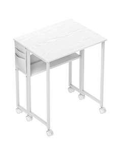 HOMCOM 63 cm Drop Leaf Writing Work Desk - White