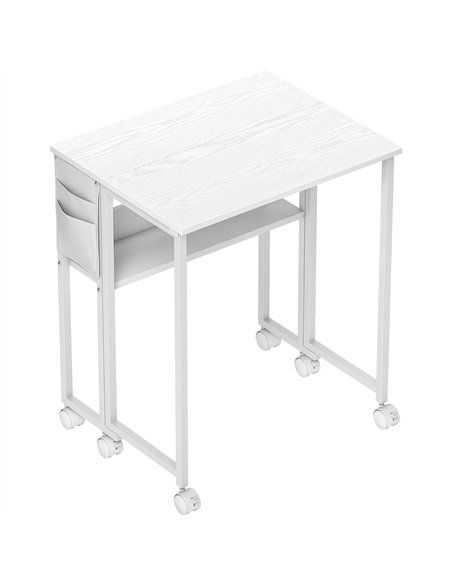 HOMCOM 63 cm Drop Leaf Writing Work Desk - White - pic 162138 | FastDaddyshop