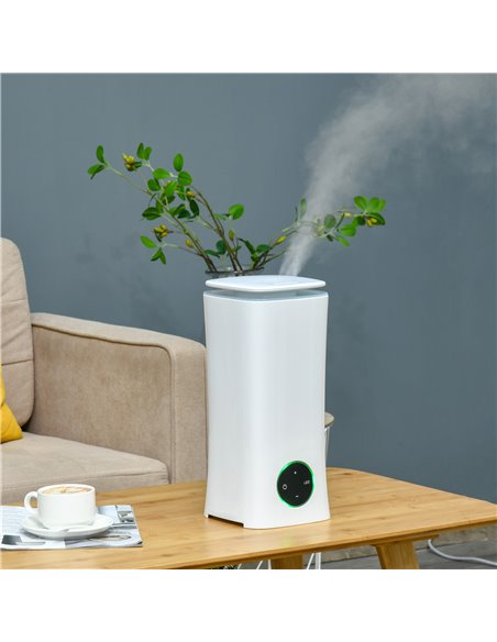 Homcom 2L Cool Air Humidifier Ultrasonic with 3 Adjustable Mist Mode, Auto Shut Off, White - pic 16219 | FastDaddyshop