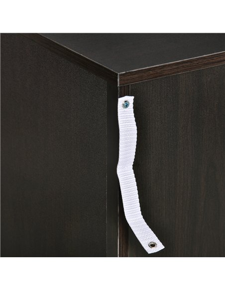 HOMCOM Bedside Cabinet with Drawer and Shelf, White Bedside Table for Bedroom, Living Room, Nightstand Side Table with Metal Rai - pic 162225 | FastDaddyshop