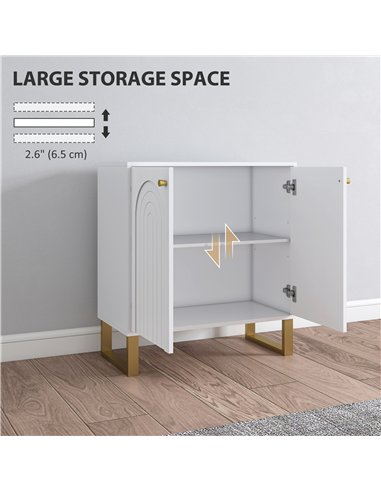 HOMCOM 2-Door Sideboard Storage Cabinet - White