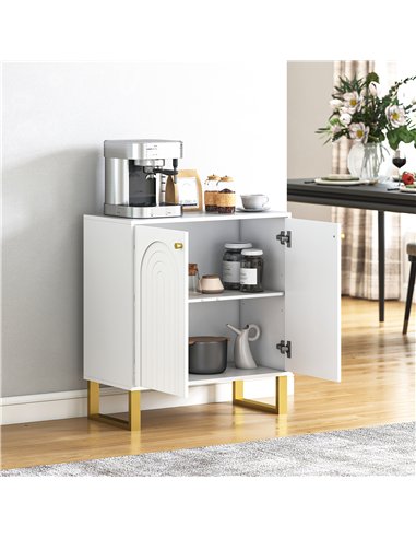 HOMCOM 2-Door Sideboard Storage Cabinet - White