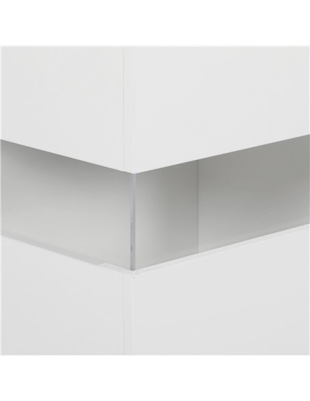 HOMCOM LED Light Sideboard - High Gloss White - pic 162317 | FastDaddyshop